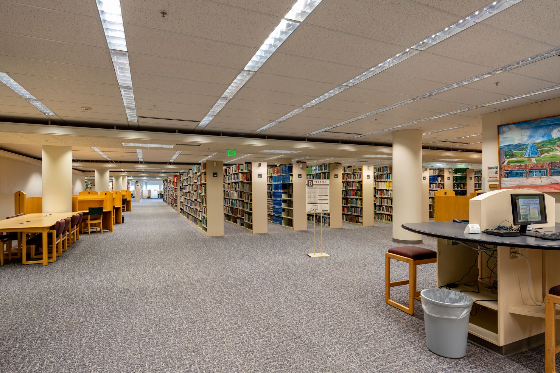 Law library interior